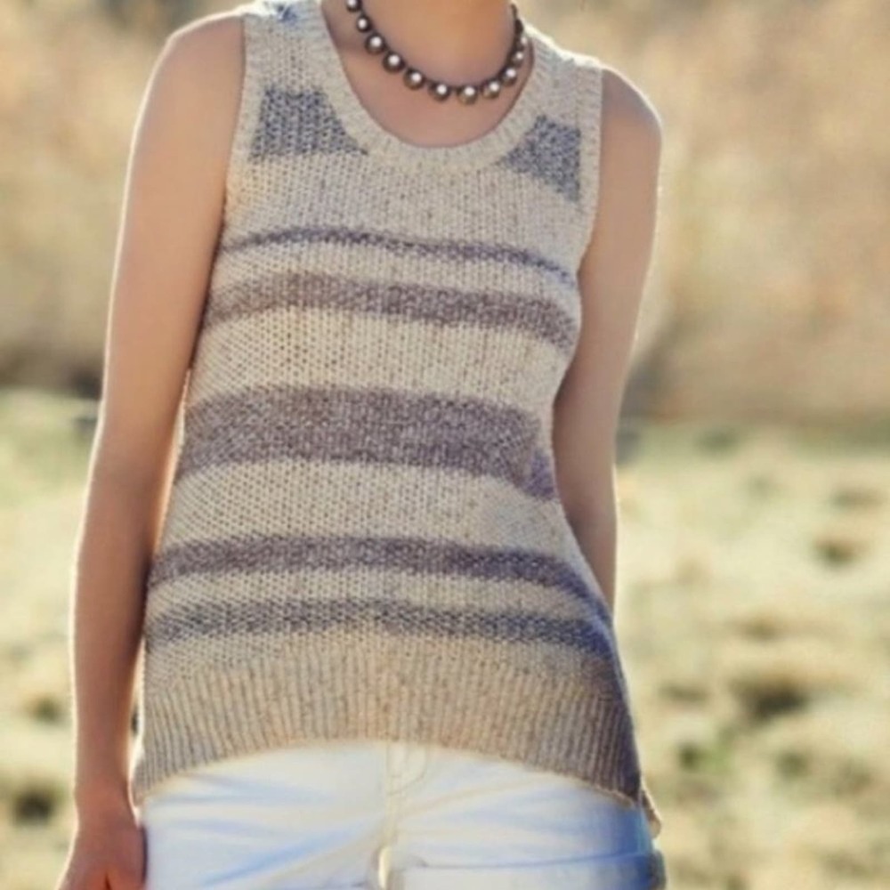 Anthropologie Sparrow Cross Back Tank Top Sweater